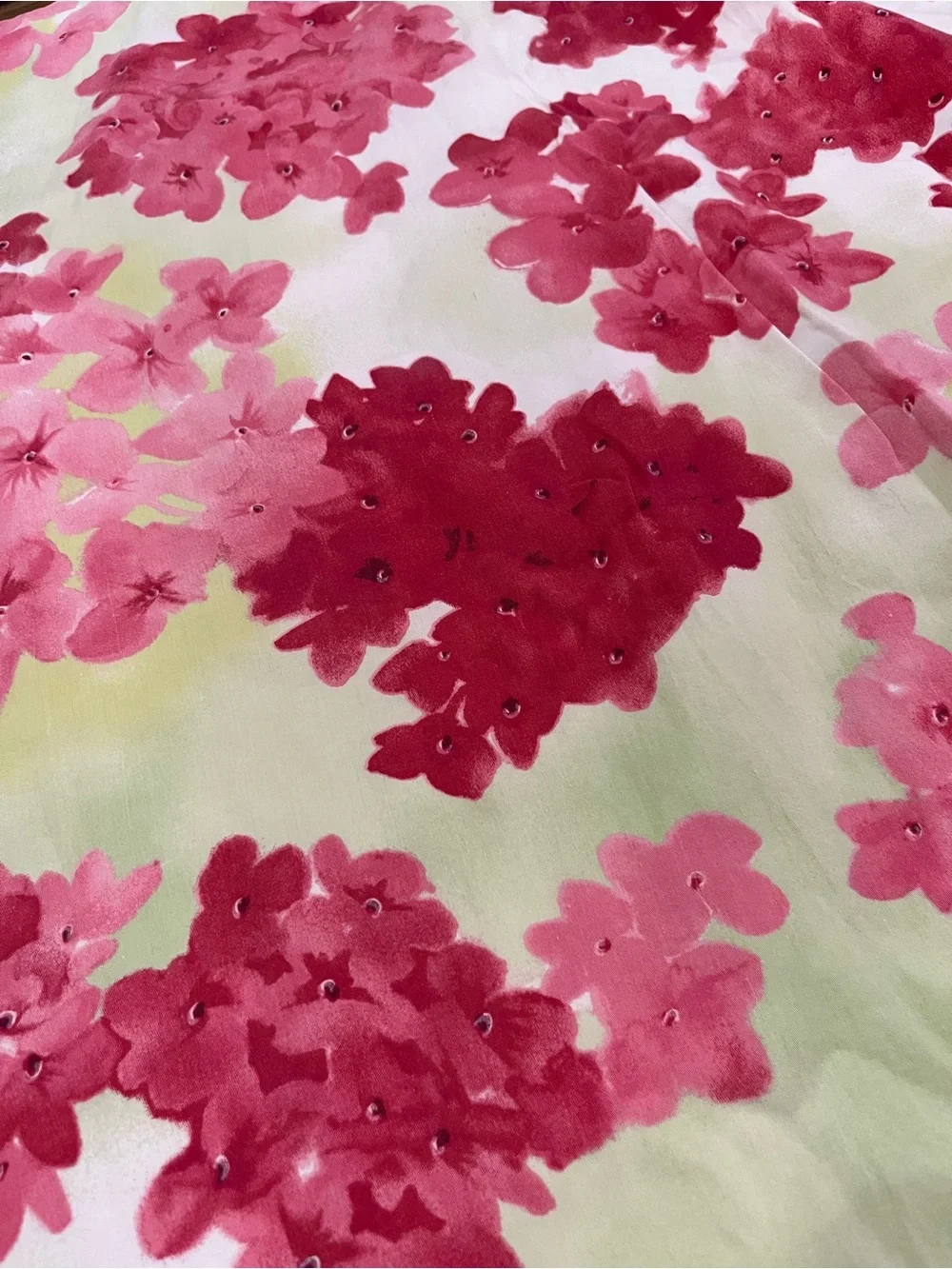Twin - Tommy Hilfiger Hydrangea Print Duvet Cover & Sham - Pink & Green